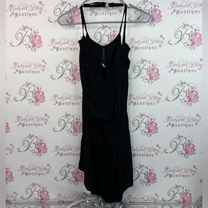 La Vie En Rose aqua dress coverup strappy cut out design Black Dress